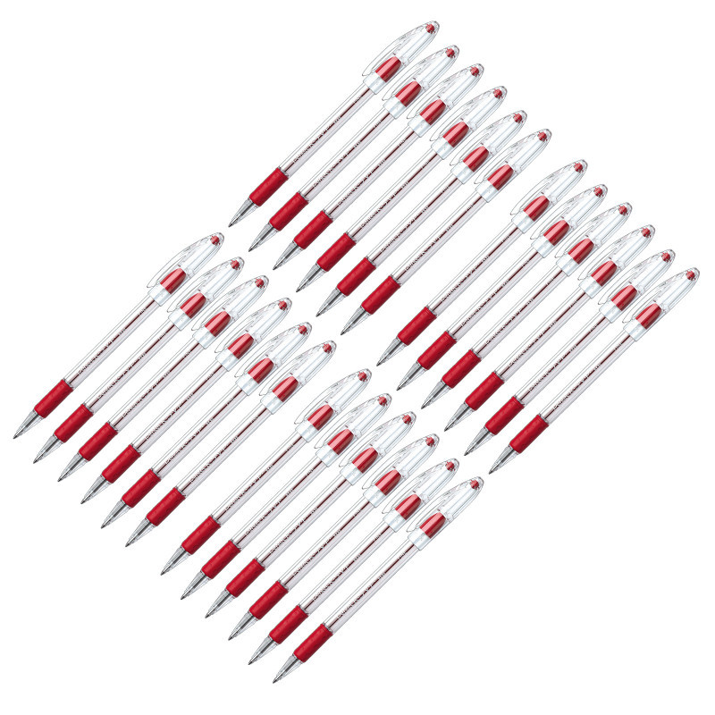 PENTEL OF AMERICA Pentel® R.S.V.P.® Ballpoint Pen, Fine Point, Red, Pack of 24