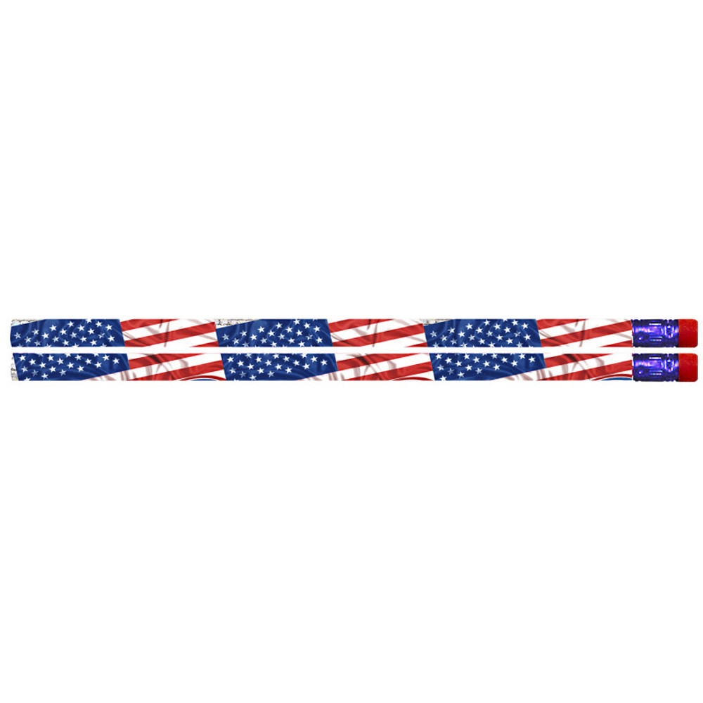 MUSGRAVE PENCIL CO INC Musgrave Pencil Company Flags & Fireworks Pencil, 12 Per Pack, 12 Packs