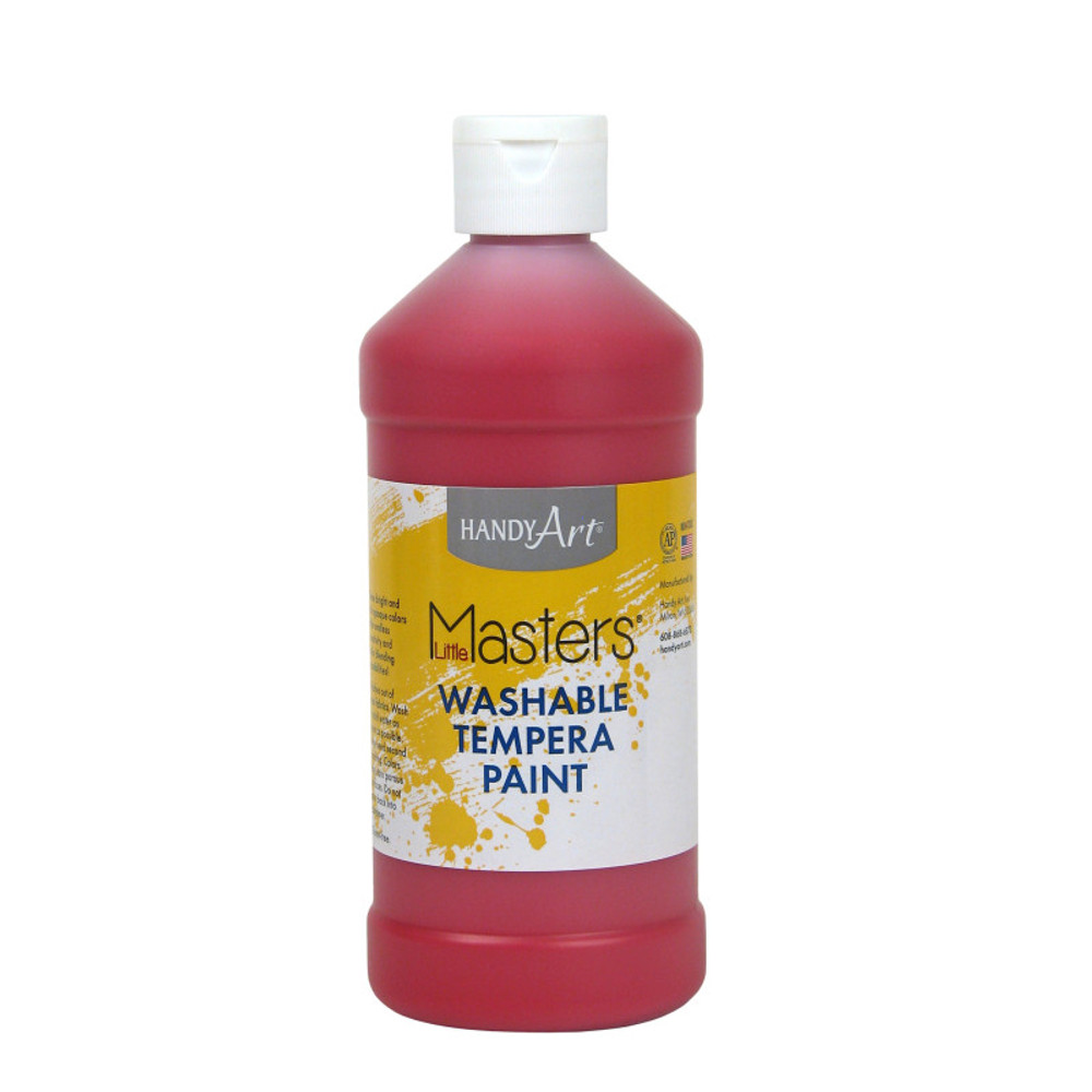 ROCK PAINT DISTRIBUTING CORP Handy Art® Little Masters® Washable Tempera Paint, Red, 16 oz.