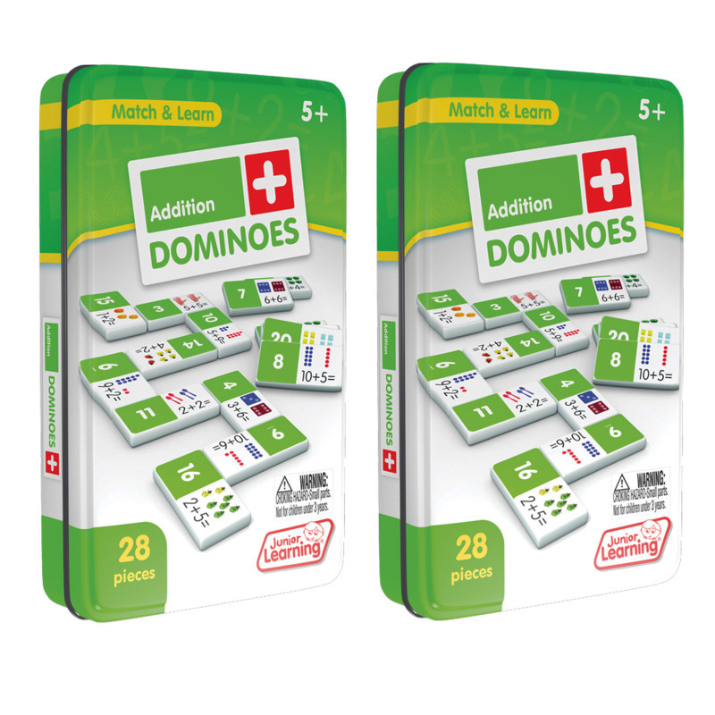 JUNIOR LEARNING Junior Learning® Addition Dominoes, 2 Sets