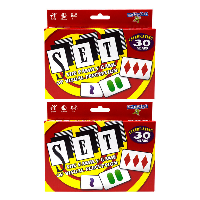 PLAYMONSTER LLC (PATCH) SET® Family Games SET® The Family Game of Visual Perception®, Pack of 2