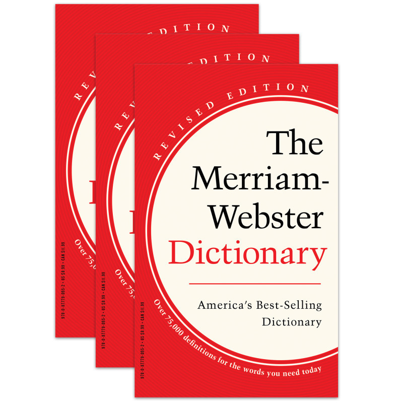 MERRIAM - WEBSTER  INC Merriam-Webster The Merriam-Webster Dictionary, Pack of 3