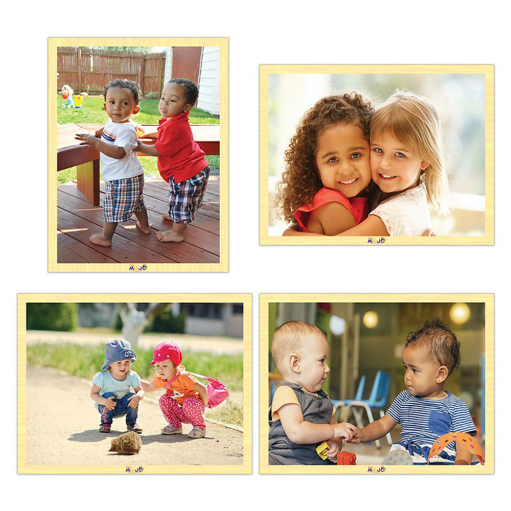 MOJO EDUCATION MOJO Friends Forever Wooden 4-Puzzle Set