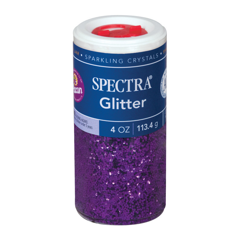 DIXON TICONDEROGA CO Spectra® Arts & Crafts Glitter, Purple, 4 oz, 1 Jar