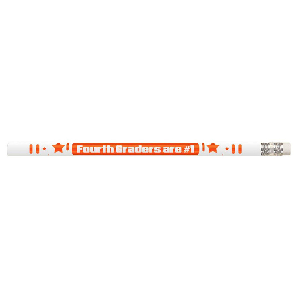 MUSGRAVE PENCIL CO INC Musgrave Pencil Company 4th Graders Are #1 Motivational Pencils, 12 Per Pack, 12 Packs