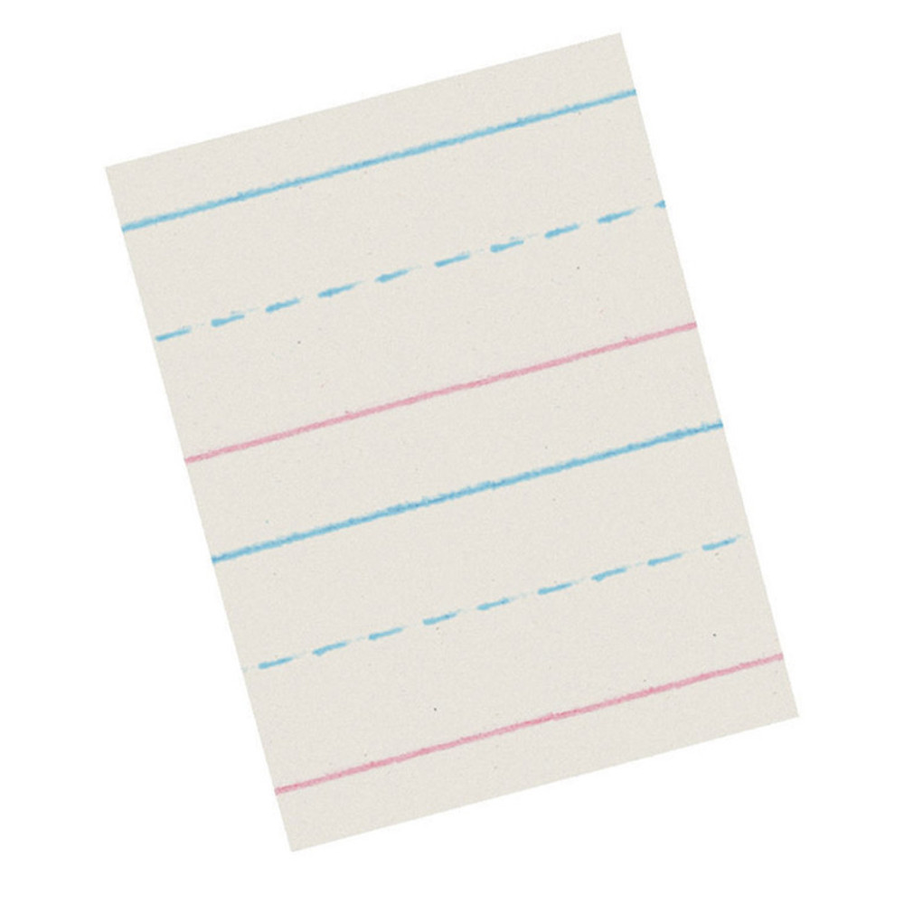 DIXON TICONDEROGA CO Zaner-Bloser® Newsprint Handwriting Paper, Dotted Midline, Grade 1, 5/8" x 5/16" x 5/16" Ruled Long, 10-1/2" x 8", 500 Sheets