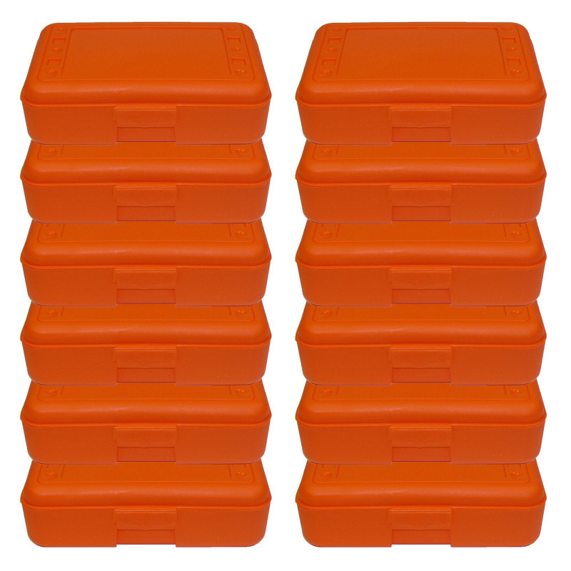 ROMANOFF PRODUCTS Romanoff Pencil Box, Orange, Pack of 12