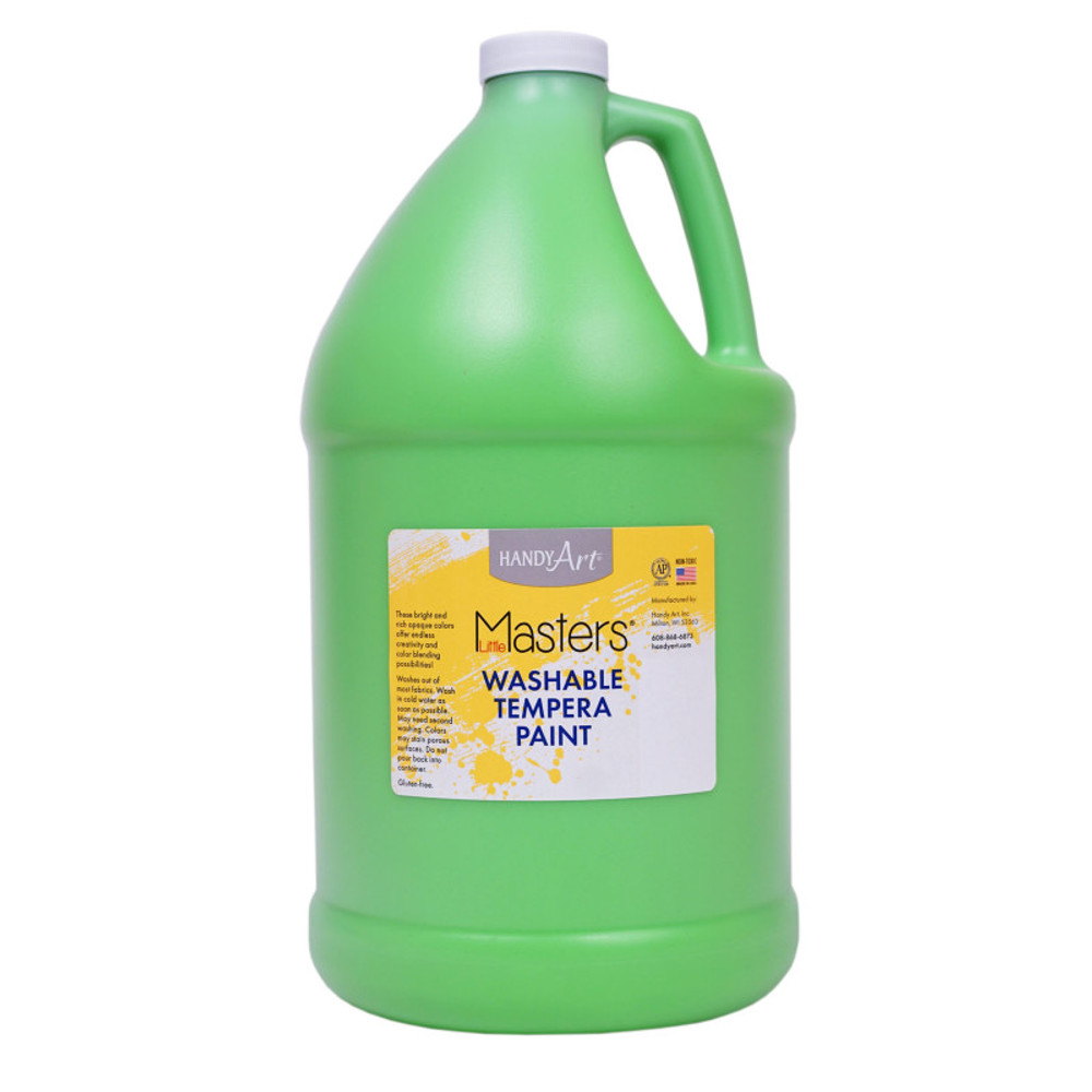 ROCK PAINT DISTRIBUTING CORP Handy Art® Little Masters® Washable Tempera Paint, Light Green, Gallon
