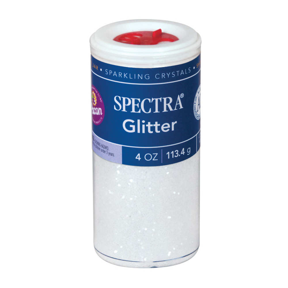 DIXON TICONDEROGA CO Spectra® Arts & Crafts Glitter, Clear, 4 oz, 1 Jar