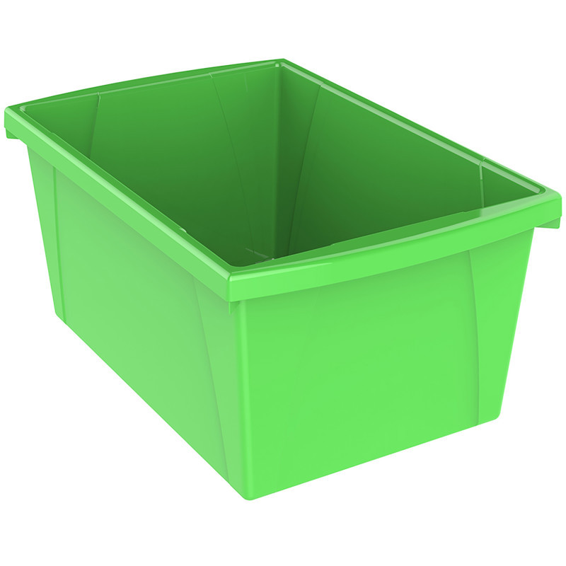 STOREX INDUSTRIES Storex Medium Classroom Storage Bin, Green