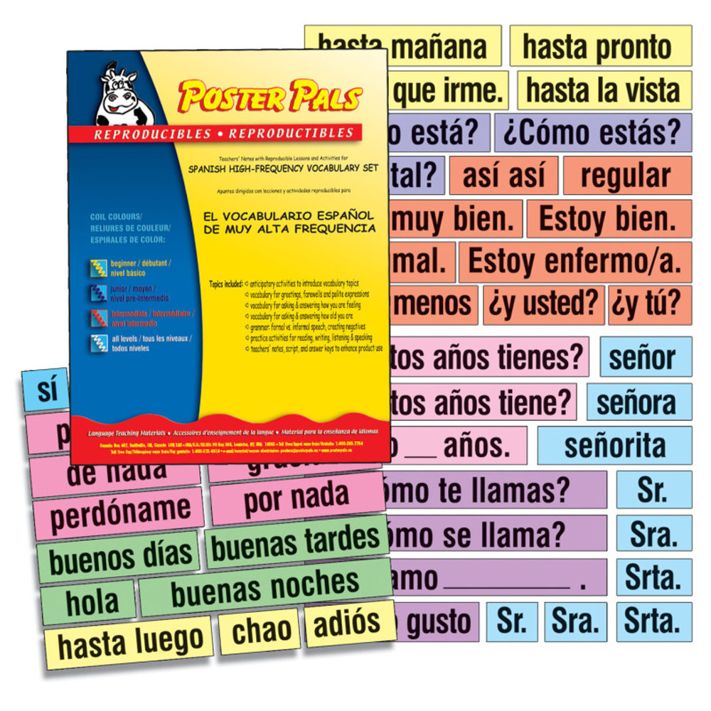 POSTER PALS Poster Pals® Spanish High-Frequency Vocab Card Set