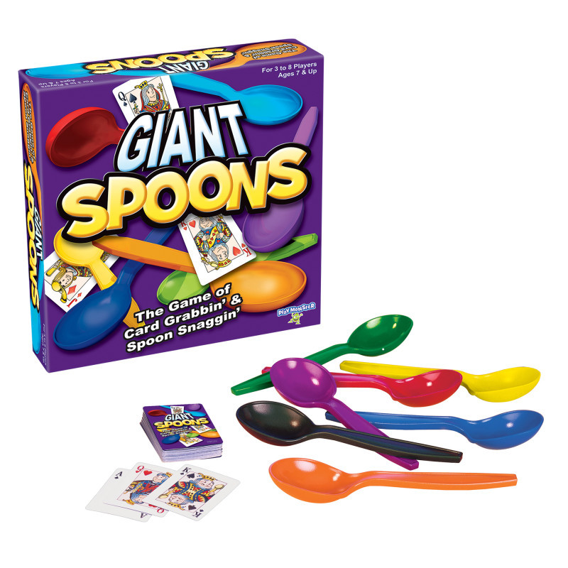 PLAYMONSTER LLC (PATCH) PlayMonster® Giant Spoons The Card Grabbin' & Spoon Snaggin' Game