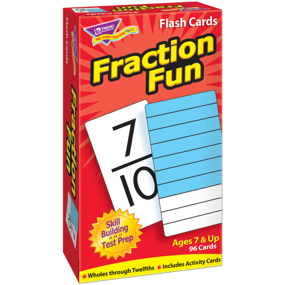 TREND ENTERPRISES INC. TREND Fraction Fun Skill Drill Flash Cards