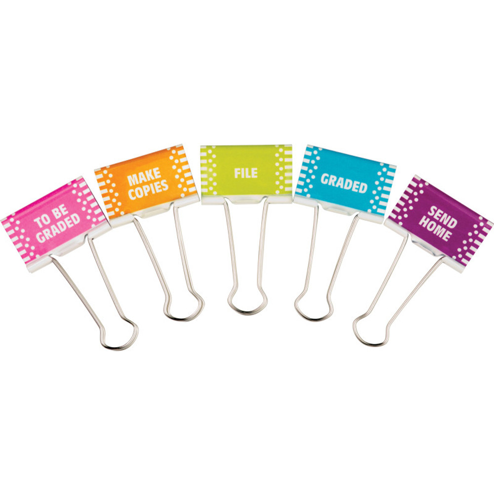 TEACHER CREATED RESOURCES Teacher Created Resources® Classroom Management Large Binder Clips