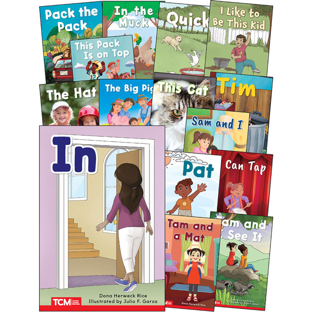 SHELL EDUCATION Teacher Created Materials Decodable Books: Read & Succeed, Grade PreK-K, Set 1