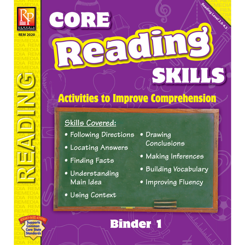 REMEDIA PUBLICATIONS Remedia Publications Core Reading Skills Program: Binder 1