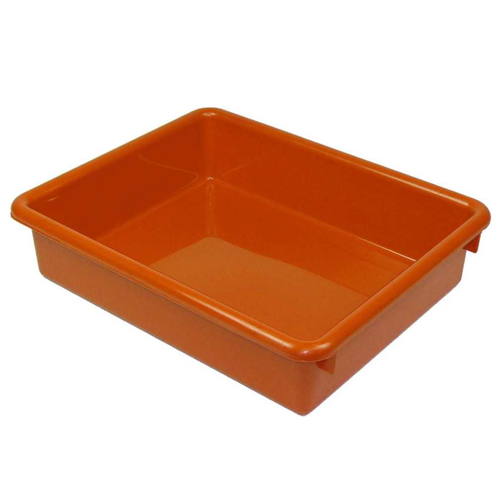 ROMANOFF PRODUCTS Romanoff Stowaway® 3" Letter Tray no Lid, Orange