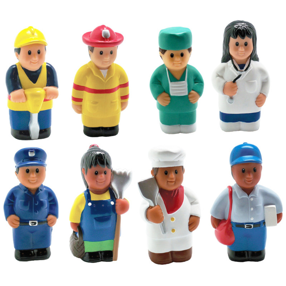 GET READY KIDS Get Ready Kids Multicultural Community Helper Figures, Set of 8