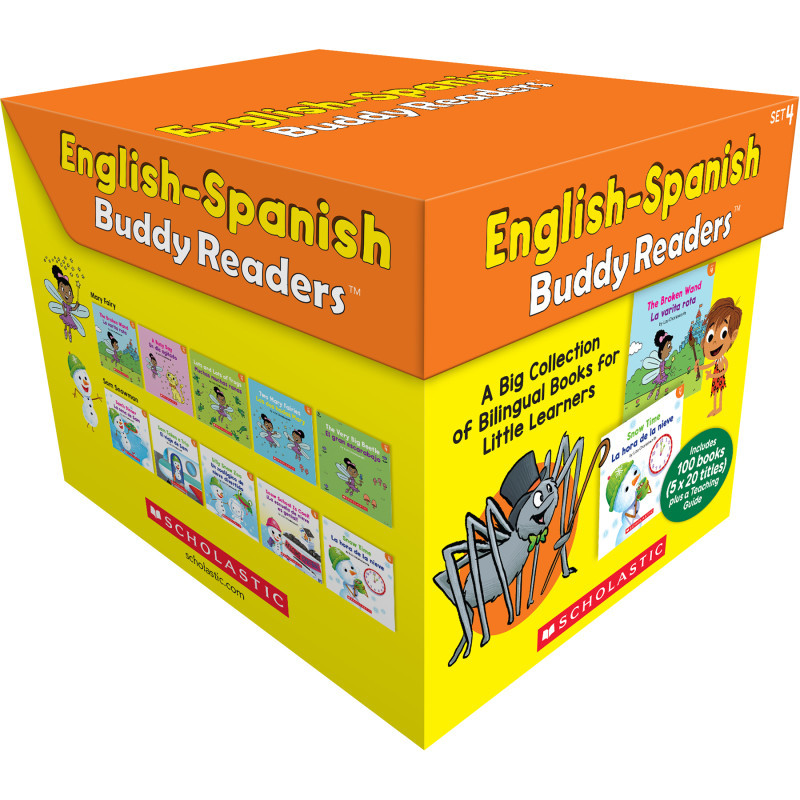 SCHOLASTIC TEACHING RESOURCES Scholastic Teaching Solutions English-Spanish Buddy Readers: Set 4, Multiple-Copy Set, 100 Books