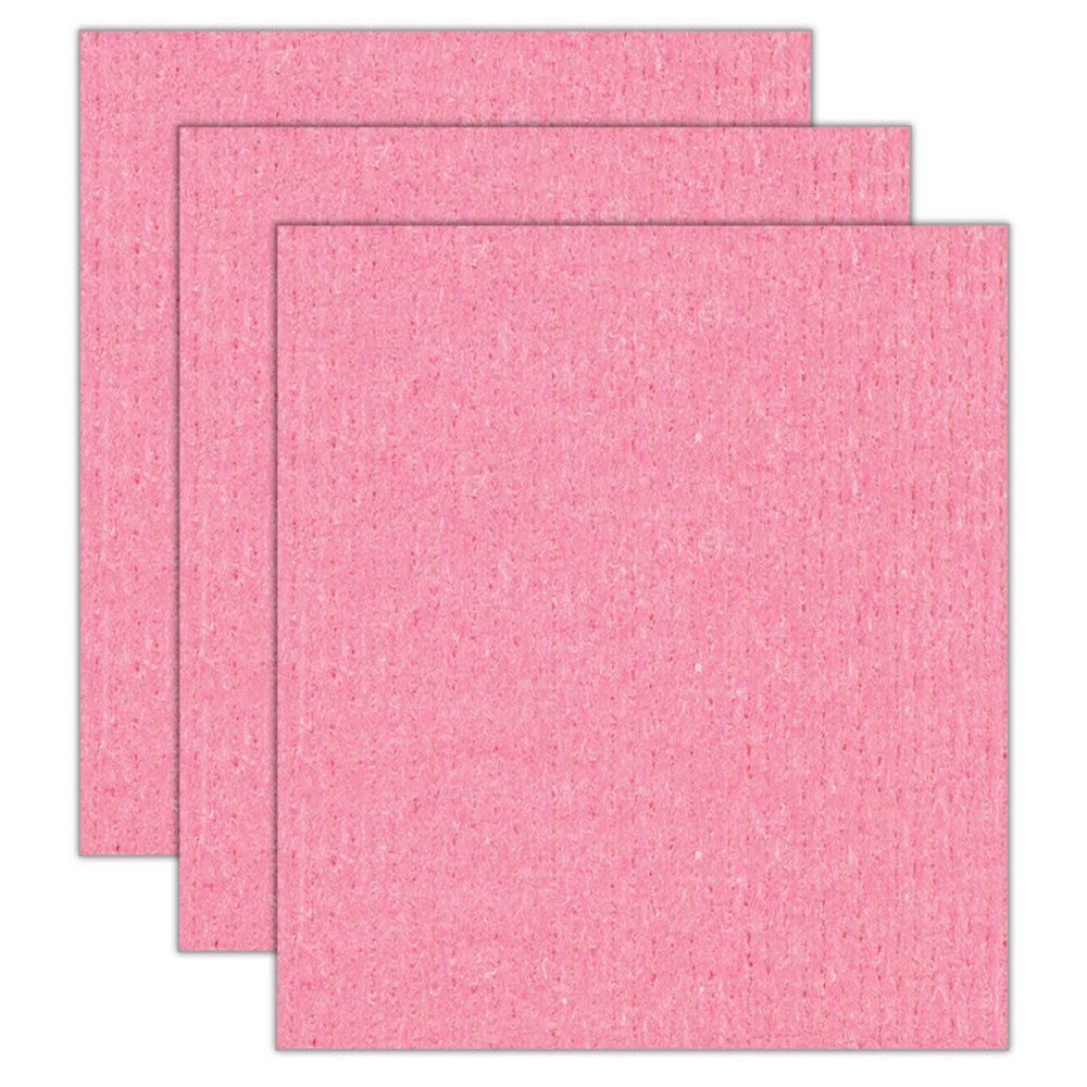 S M ARNOLD INC S.M. Arnold, Inc. Sponge Cloth, Red, Pack of 3
