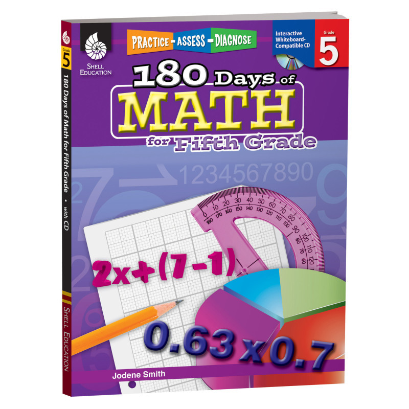 SHELL EDUCATION Shell Education 180 Days of Math for Fifth Grade