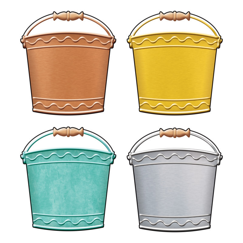 TREND ENTERPRISES INC. TREND I ♥ Metal Buckets Classic Accents® Variety Pack, 36 Count