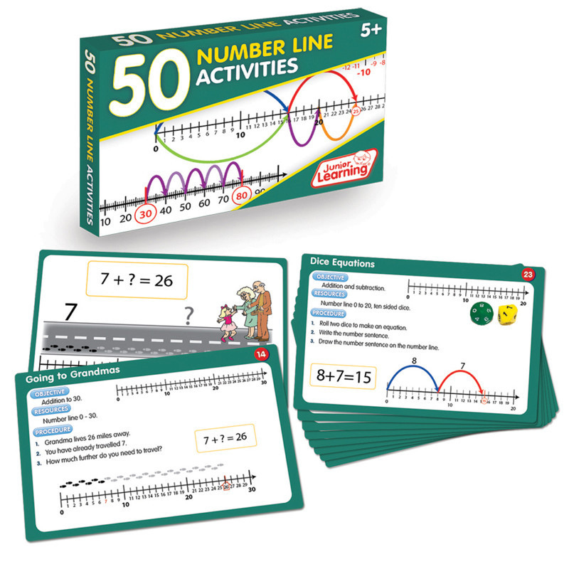 JUNIOR LEARNING Junior Learning® 50 Number Line Activities