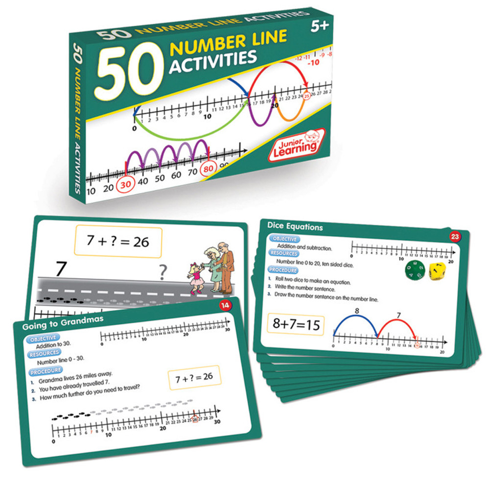 JUNIOR LEARNING Junior Learning® 50 Number Line Activities