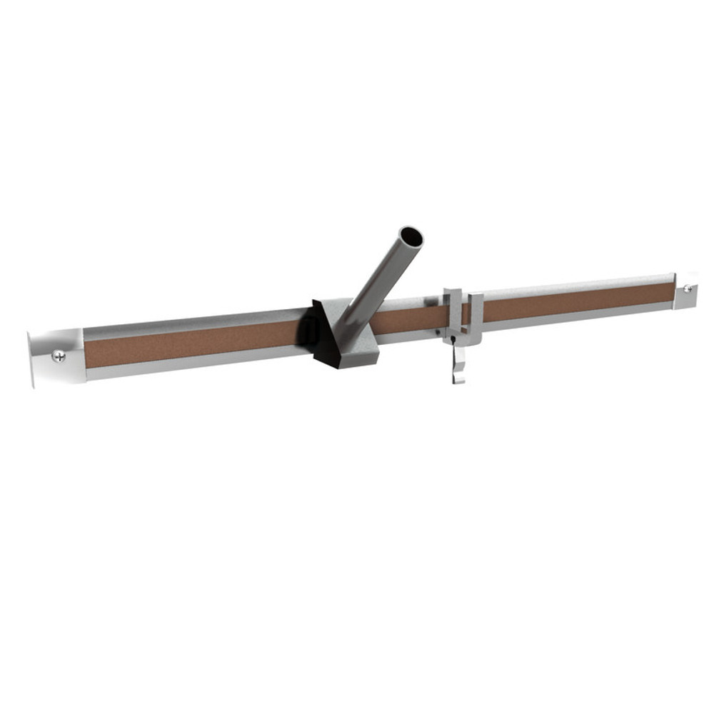 GHENT Ghent® Aluminum 1" Maprail with Cork Insert, 4'L, 1 Per Carton
