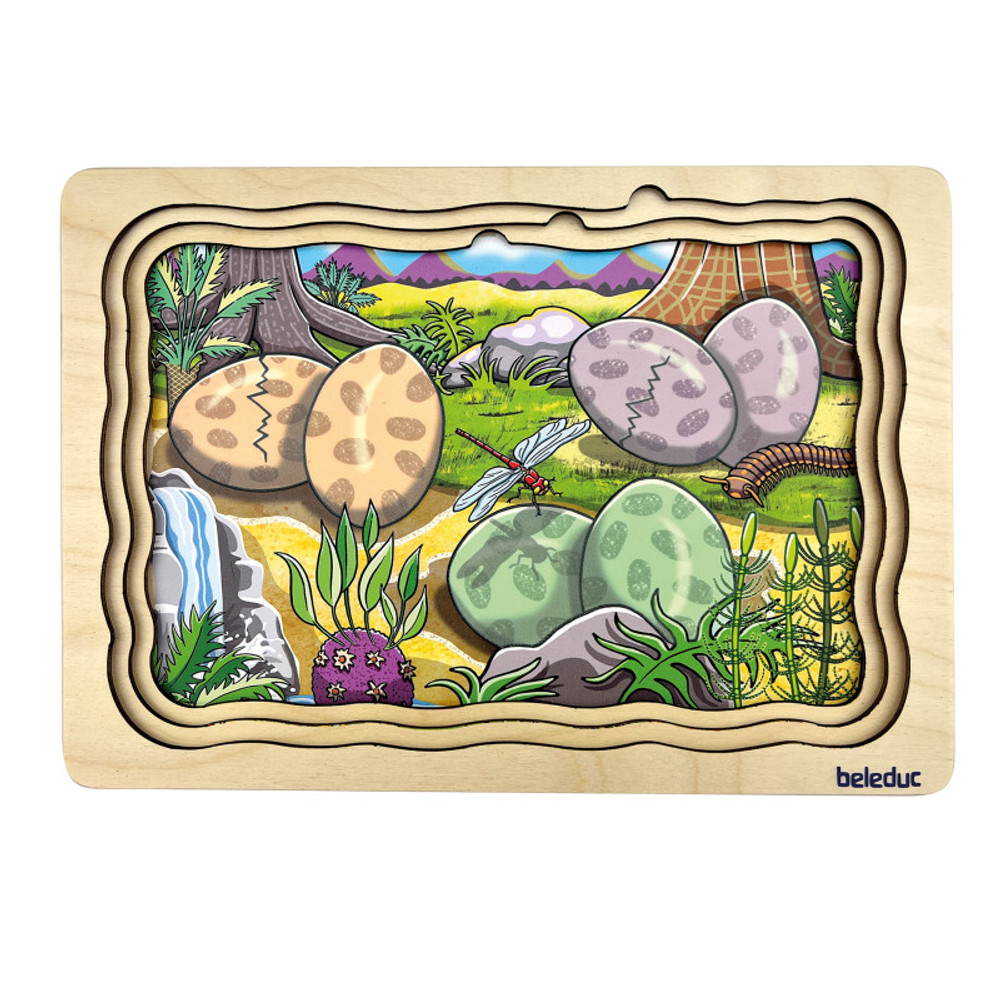 PLAYWELL ENTERPRISE LTD Beleduc Layer Puzzle, Dino