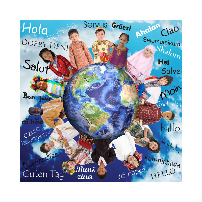 MOJO EDUCATION MOJO Hello World! Jumbo Photographic Floor Puzzle
