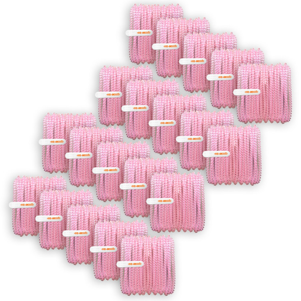 HAMILTON ELECTRONICS VCOM HamiltonBuhl® Skooob Tangle Free Earbud Covers - Translucent Pink, Pack of 20