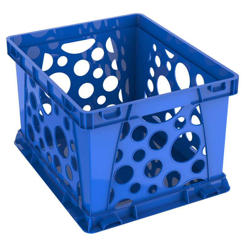 STOREX INDUSTRIES Storex Large File Crate, Blue