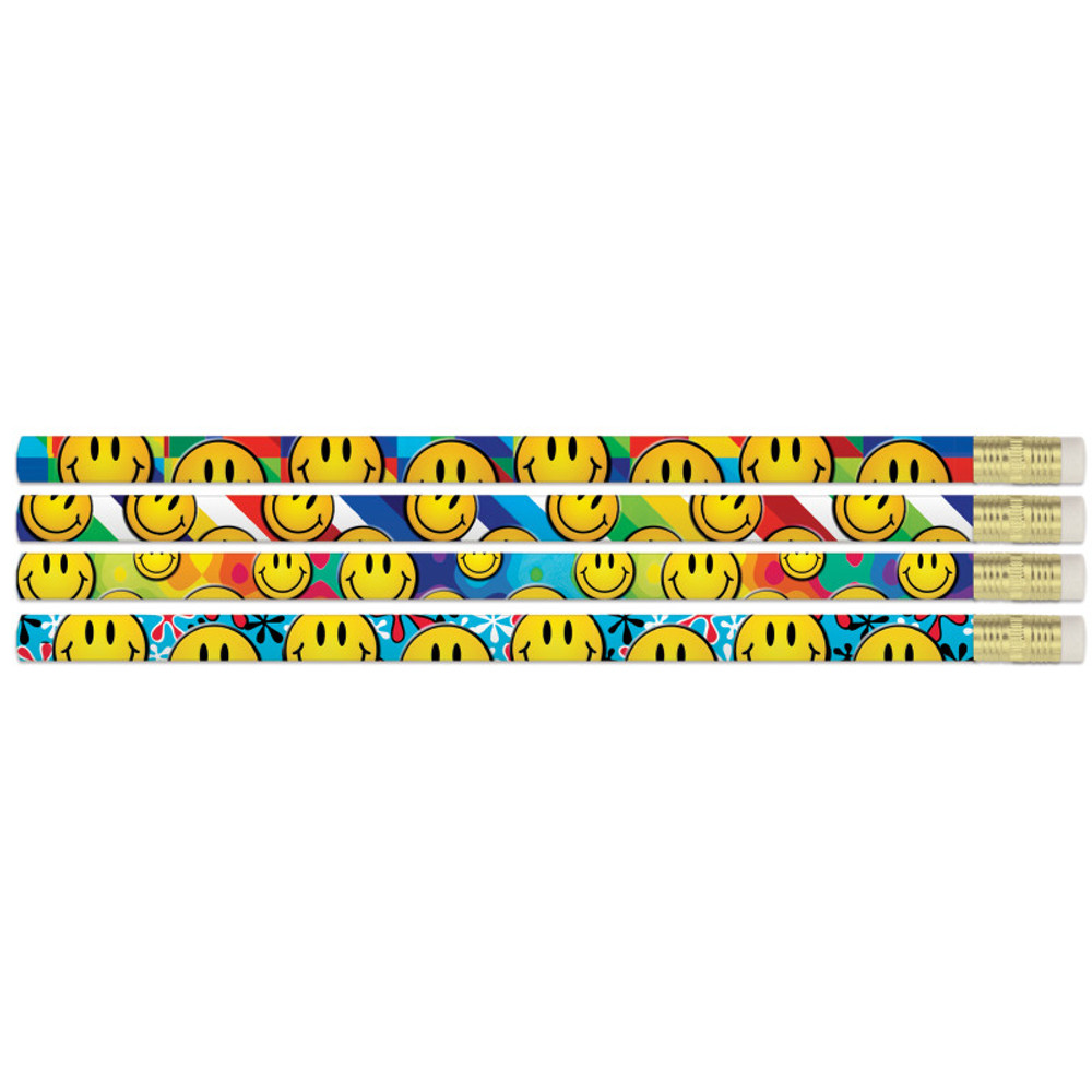 MUSGRAVE PENCIL CO INC Musgrave Pencil Company Smiley Sensations Pencils, 12 Per Pack, 12 Packs