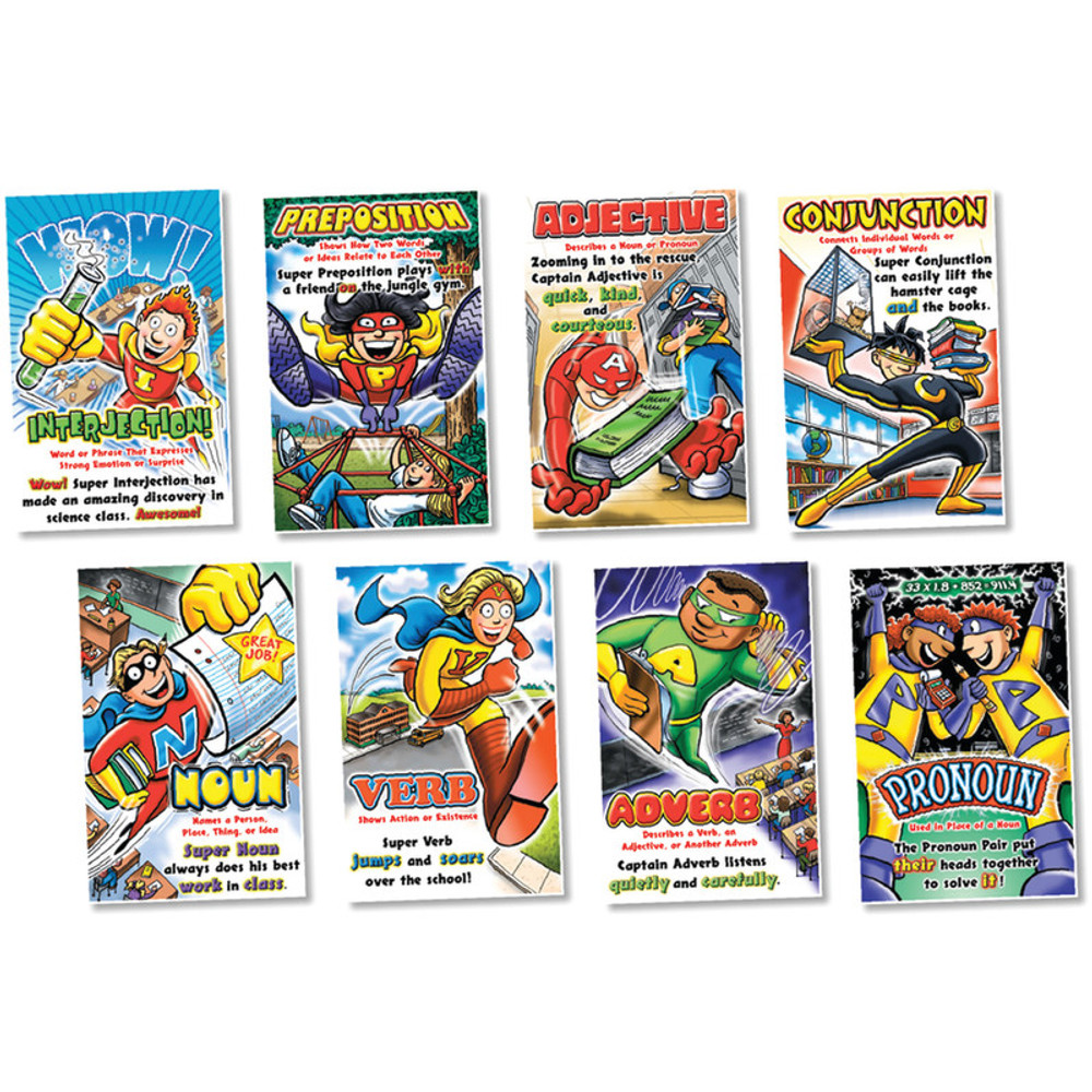 NORTH STAR TEACHER RESOURCE North Star Teacher Resources Parts of Speech Superheroes Bulletin Board Set