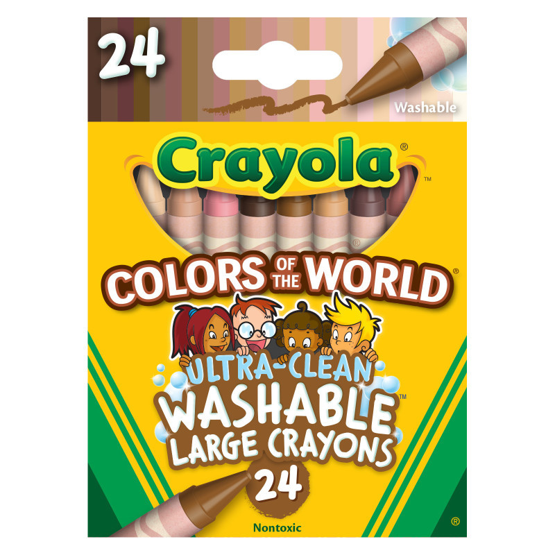 CRAYOLA LLC Crayola® Large Crayons, Colors of the World, 24 Count