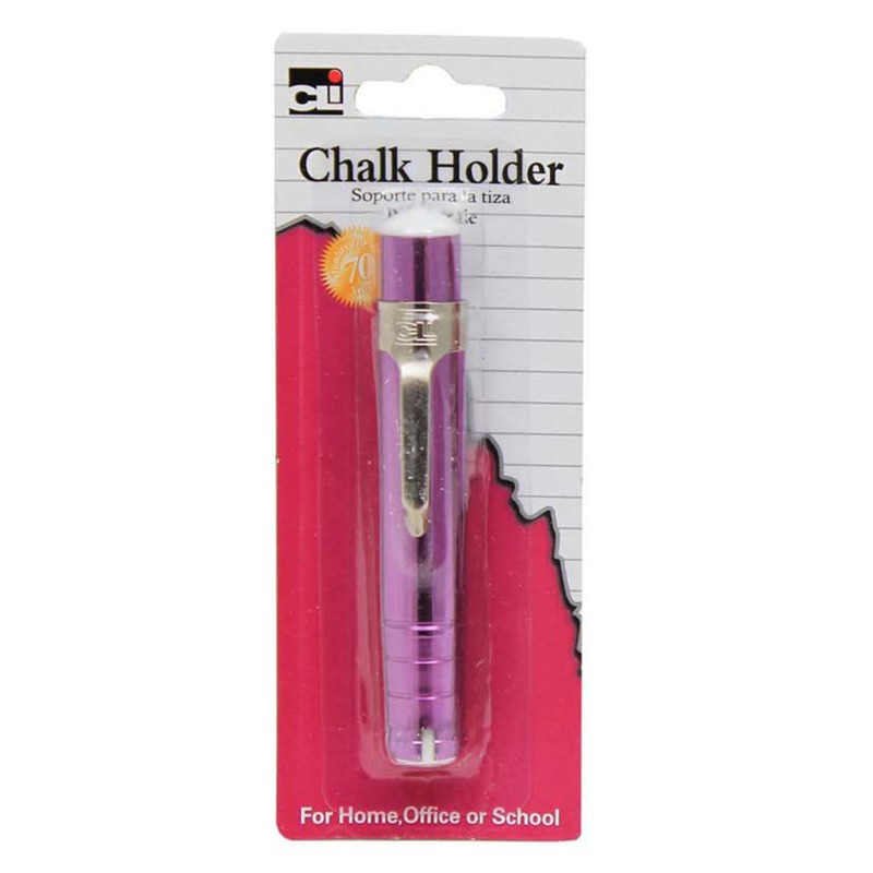 ADVANTUS Charles Leonard Chalk Holder, Aluminum, Assorted Colors