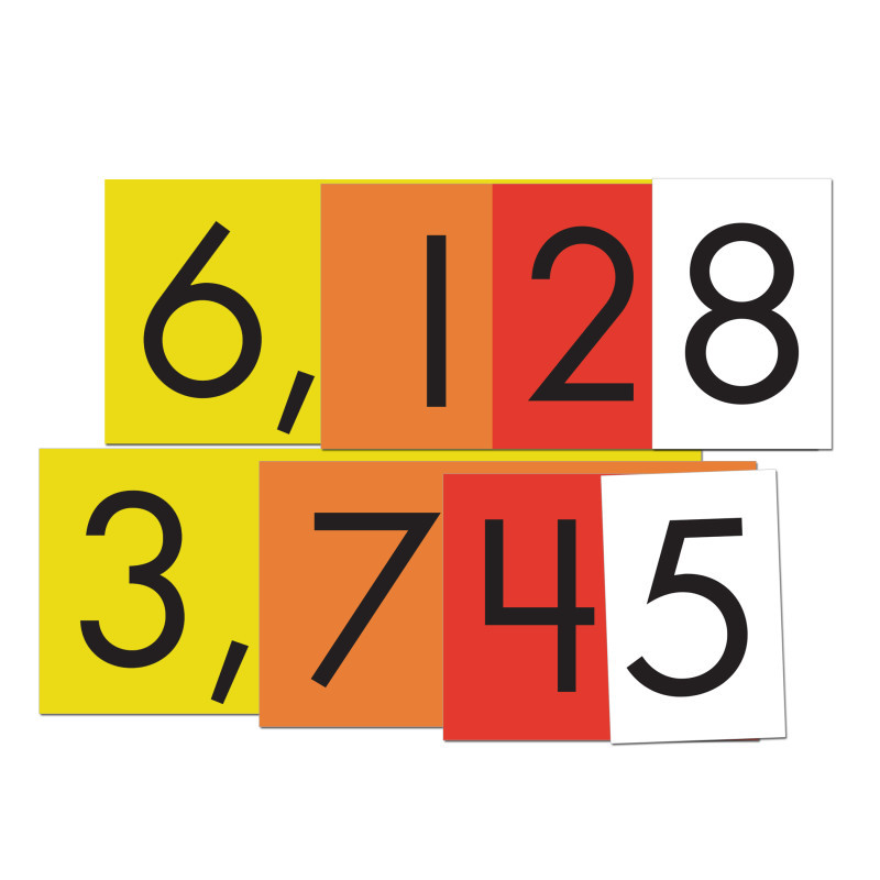 TEACHER CREATED RESOURCES Sensational Math™ 4-Value Whole Numbers Place Value Cards Set, 40 Cards