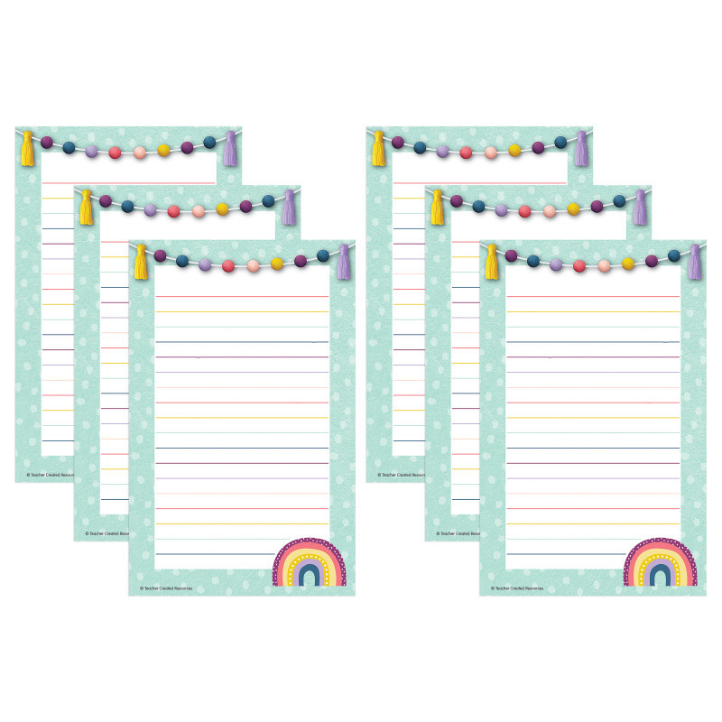 TEACHER CREATED RESOURCES Teacher Created Resources® Oh Happy Day Notepad, Pack of 6