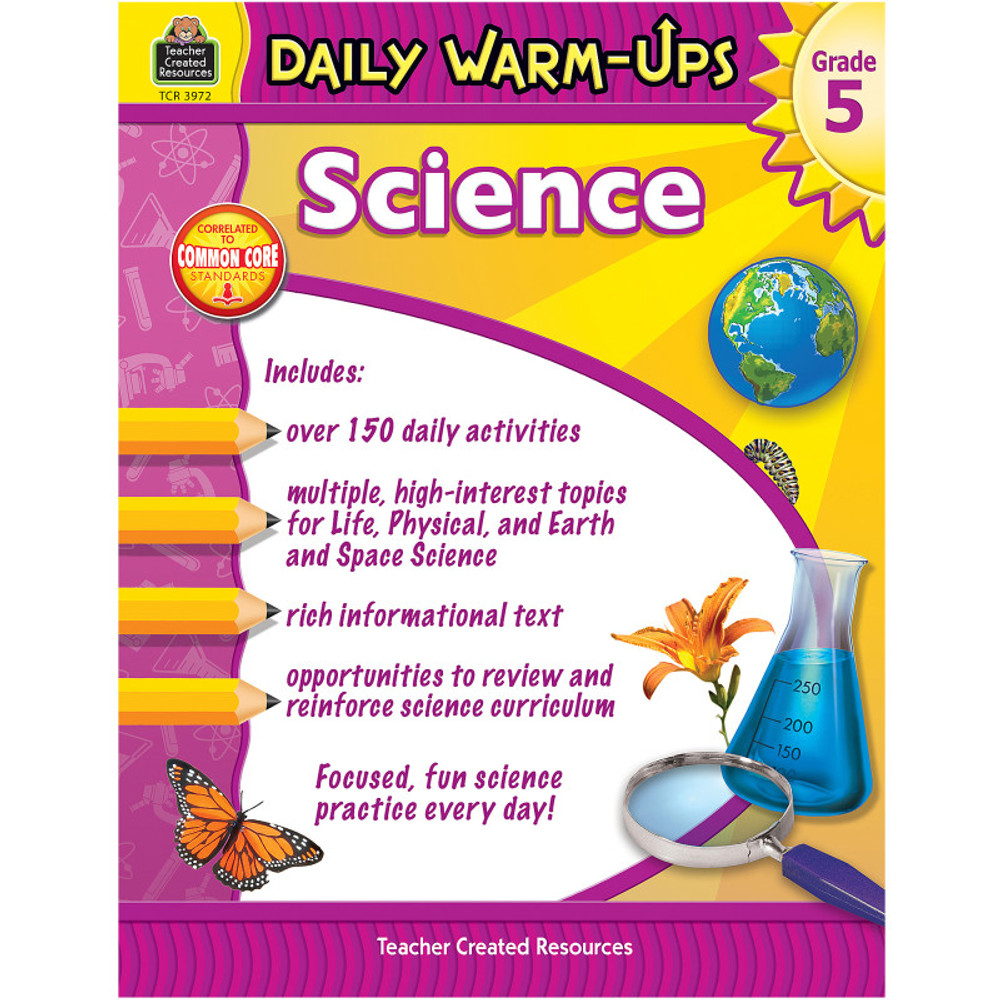TEACHER CREATED RESOURCES Teacher Created Resources® Daily Warm-Ups Science Book, Grade 5