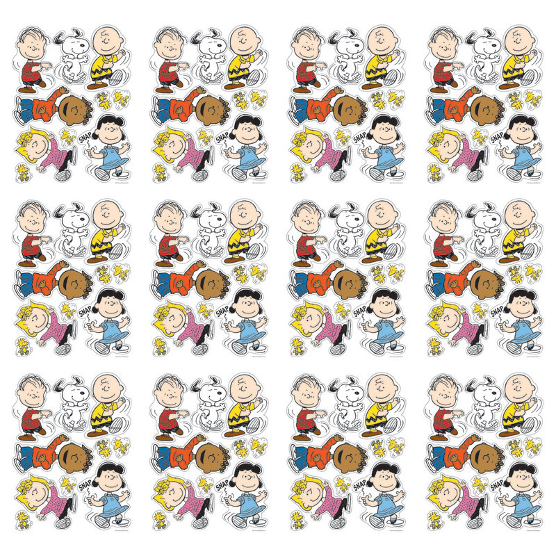 EUREKA Eureka® Peanuts® Classic Characters Window Clings, 12 Sheets