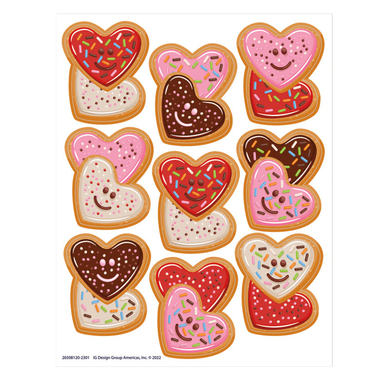 EUREKA Eureka® LOVE Valentine's Day Giant Stickers, 36 Per Pack, 12 Packs