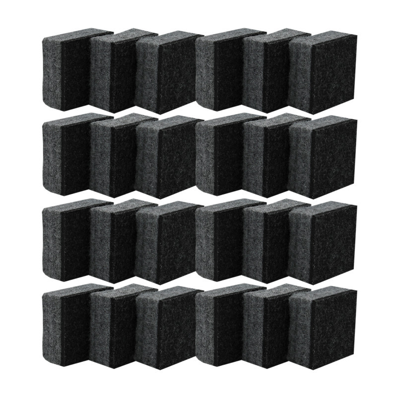FLIPSIDE Flipside Products Felt Student Dry Erase/Chalkboard Erasers, Pack of 24