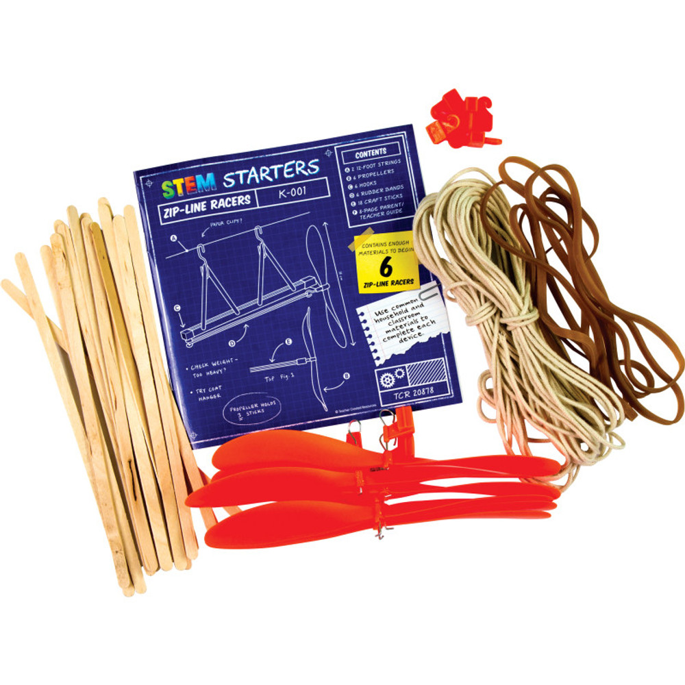 TEACHER CREATED RESOURCES Teacher Created Resources® STEM Starters, Zip-Line Racers