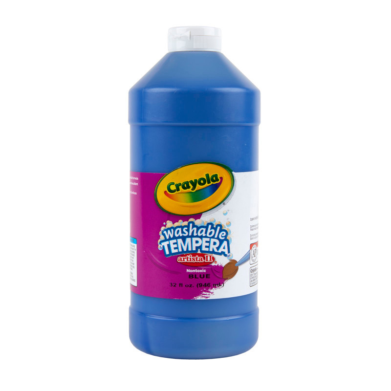 CRAYOLA LLC Crayola® Artista II Washable Tempera Paint, 32 oz, Blue