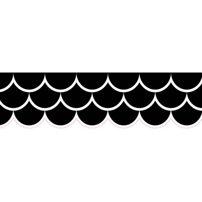 CREATIVE TEACHING PRESS Creative Teaching Press® Black Scallops EZ Border™, 48 Feet