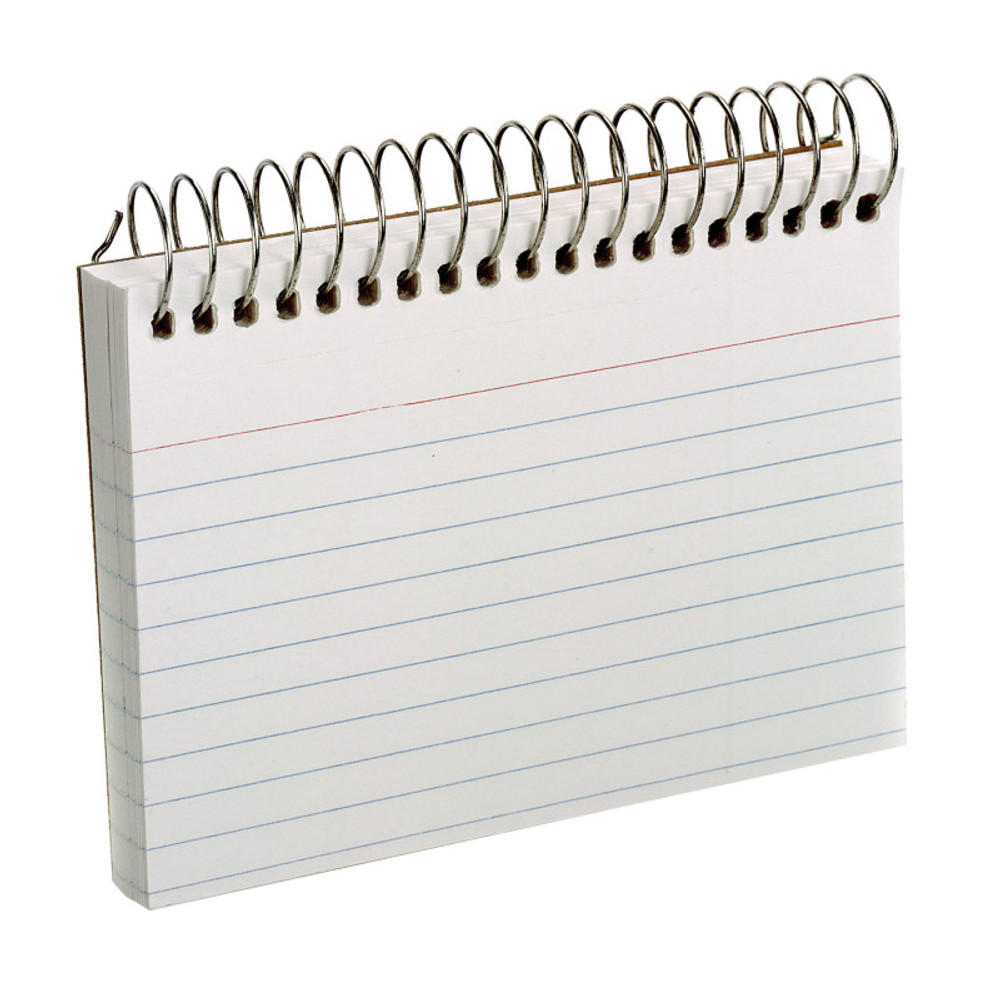 TOPS PRODUCTS Oxford® Spiral Index Cards, 3" x 5", White, Ruled, 50 Per Pack TOPS PRODUCTS Oxford® Spiral Index Cards, 3" x 5", White, Ruled, 50 Per Pack