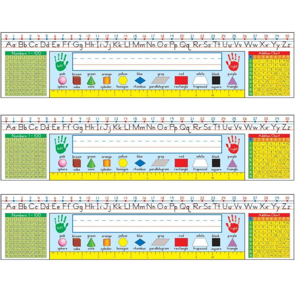 CARSON DELLOSA EDUCATION Carson Dellosa Education Traditional Manuscript Nameplates, Grade 1-3, 36 Per Pack, 3 Packs