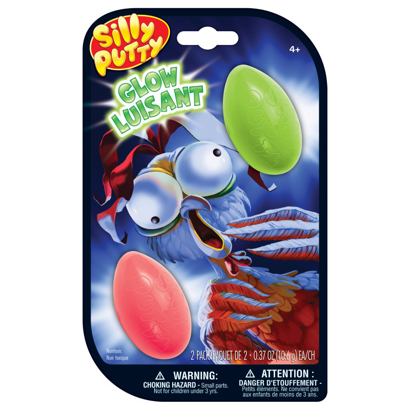 CRAYOLA LLC Crayola® Silly Putty Glow Eggs, Assorted, 2-Pack