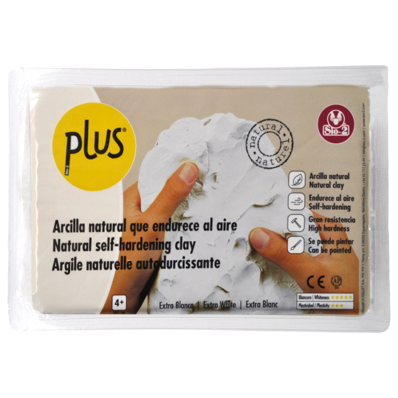 ACTIVA PRODUCTS ACTÍVA PLUS Clay Air Dry Clay, Extra White, 2.2 lb (1 kg )